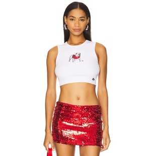 y2k辣妹风 背心上装 白色 REVOLVE小众新款 and Hype Vice