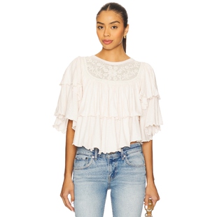 [春季新品]Free People  T恤 象牙白 基础易搭内搭REVOLVE