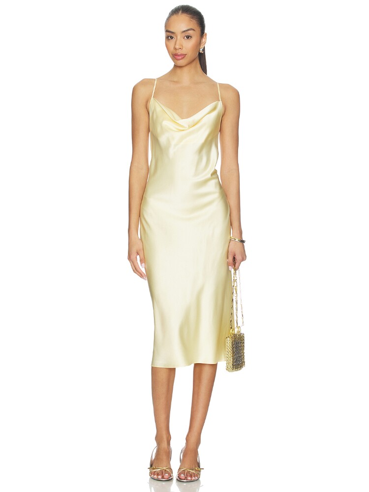 fleur du mal COWL NECK SLIP 连衣裙 revolve小众新款