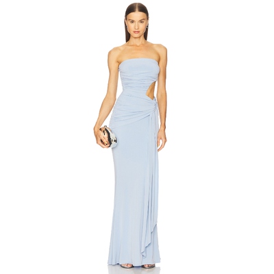 Michael Costello SIVAN 长裙 Baby BlueREVOLVE小众新款