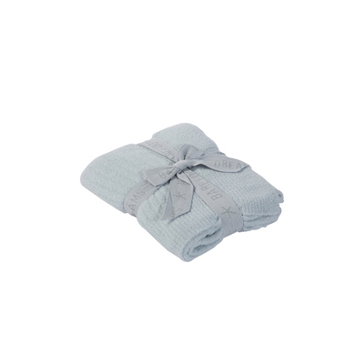 Barefoot Dreams COZYCHIC LIGHT RIBBED BABY 毛毯 暗蓝灰色 REV