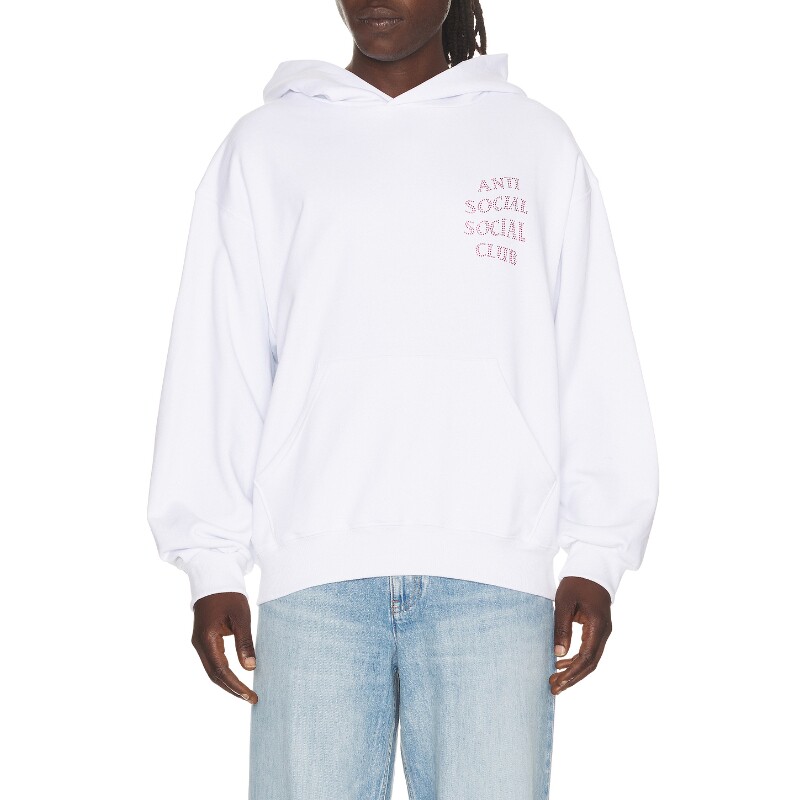 Anti Social Social Club白色卫衣宽松长袖上衣秋季新品REVOLVE