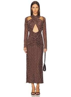 Capittana ROSALIE 裙子 棕色REVOLVE小众新款