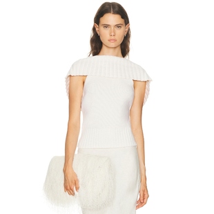 Gaia 性感REVOLVE小众新款 CHEN 白色 上装 Cult