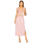 蕾丝羊毛裙子 粉色REVOLVE小众 LPA DAPHNE 春季 新品