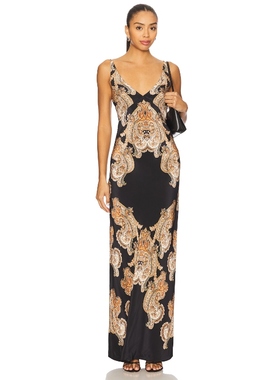 Veronica Beard DONELLE 长裙 黑色 REVOLVE小众新款