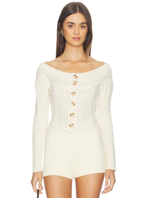 GUIZIO OFF THE SHOULDER 毛衣 revolve小众新款