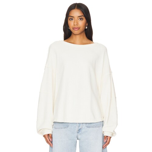 【海外直邮】Free People T恤象牙白y2k辣妹风REVOLVE新款