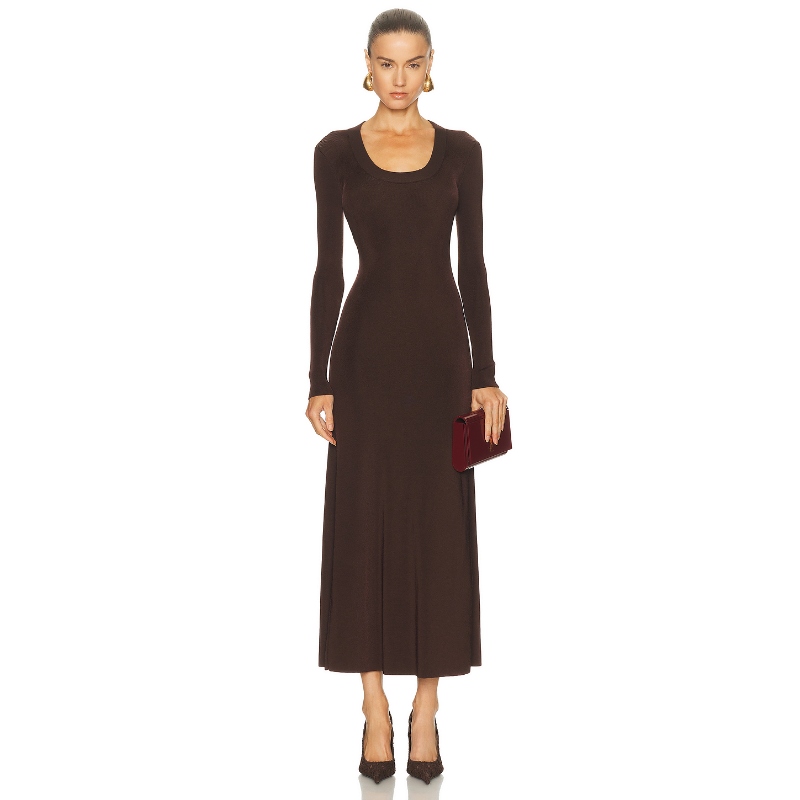 Roland Mouret 罗兰·穆雷 裙子 棕色REVOLVE小众新款