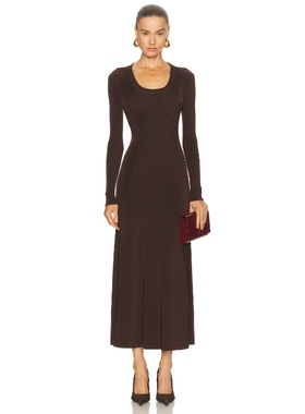 Roland Mouret 罗兰·穆雷 裙子 棕色REVOLVE小众新款