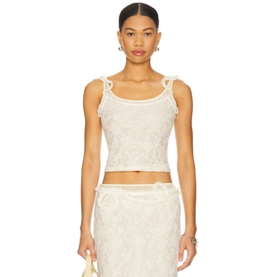 MARRKNULL 背心吊带米色 y2k辣妹风REVOLVE小众