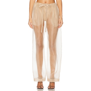 TRENTON KHAITE 长裤 米色 休闲风REVOLVE小众 美式 春夏新品