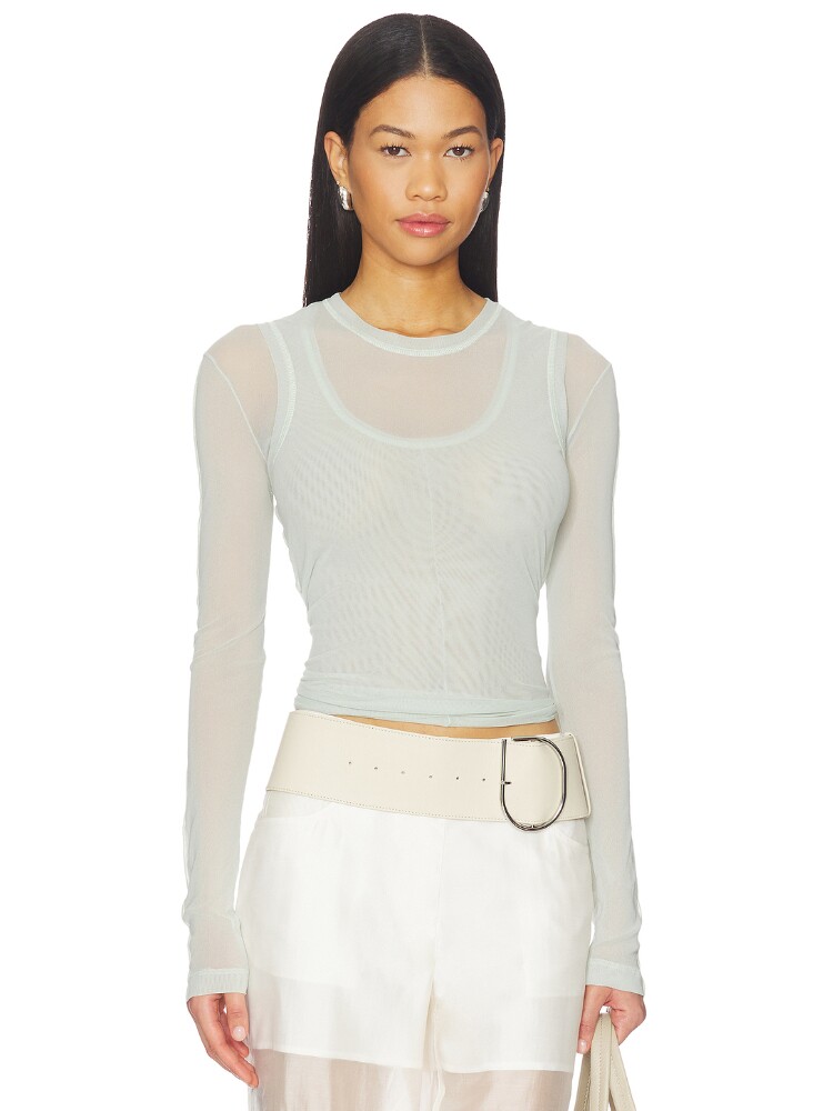 Helmut Lang MESH LAYERED LONG SLEEVE 上衣 revolve小众新款