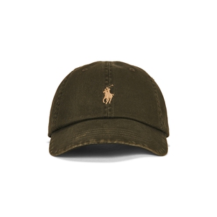 Polo Ralph Lauren橄榄色做旧复古风秋冬新品小马标棒球帽REVOLVE