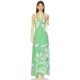 长裙 SWF DRESS 绿色性感挂脖露背连衣裙女REVOLVE小众