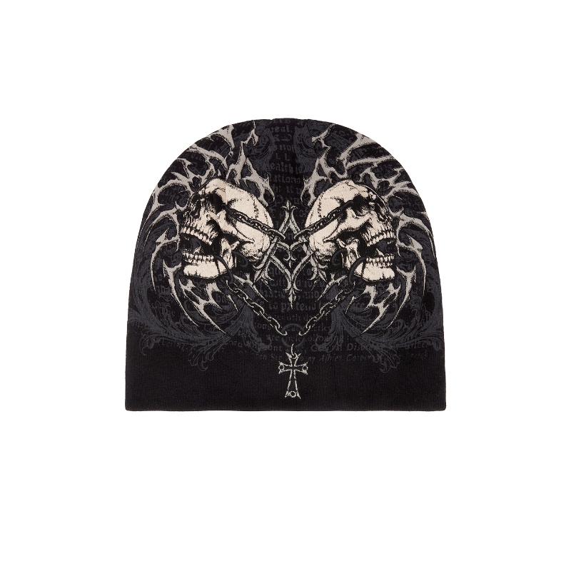 [冬季新品]Affliction COLLAPSE 针织毛线帽 黑色REVOLVE小众