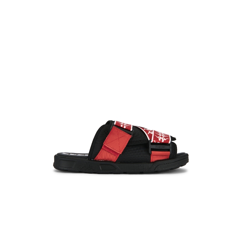 Kappa 背靠背 222 Banda Mitel Slides 黑色REVOLVE小众新款