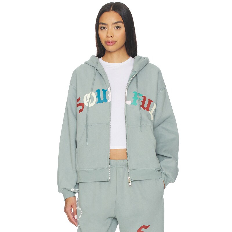 The Mayfair Group SOULFUL 夹克 蓝色 运动复古风REVOLVE小众新