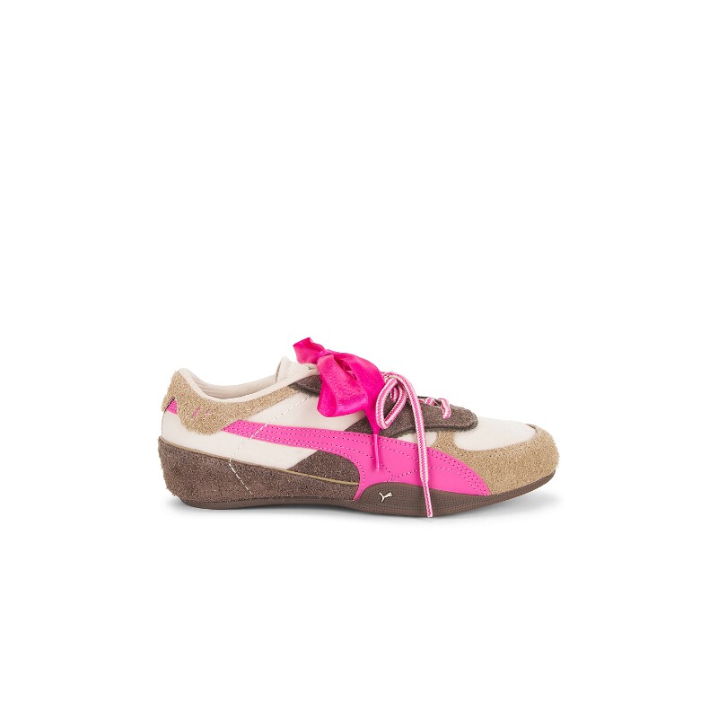 Puma Select粉色麂皮运动鞋甜美风厚底休闲球鞋早秋新品REVOLVE
