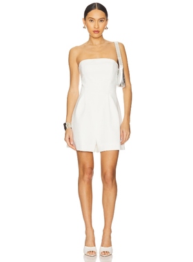 [冬季新品]Bardot Karoline Strapless Playsuit 白色REVOLVE小众