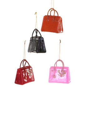 Cody Foster & Co Set Of 4 Luxury Bag Ornaments 红色，黑色REV