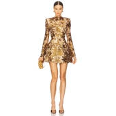 金属金色REVOLVE小众新款 Bronx AURELIA 连衣裙 and Banco