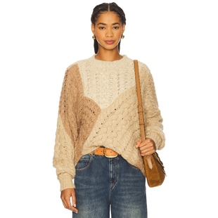 [冬季新品]Isabel Marant Etoile DARYL毛衣 米色REVOLVE冬季保暖