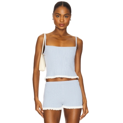 Lovers and Friends MARNA 上装 Baby Blue y2k辣妹风REVOLVE小众