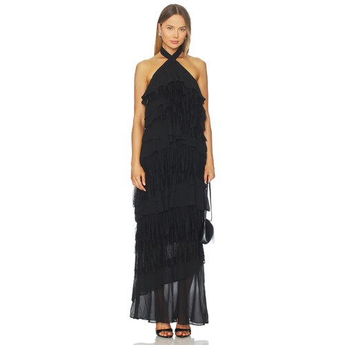[早秋新品]Tularosa KELLEN 长裙 黑色REVOLVE小众