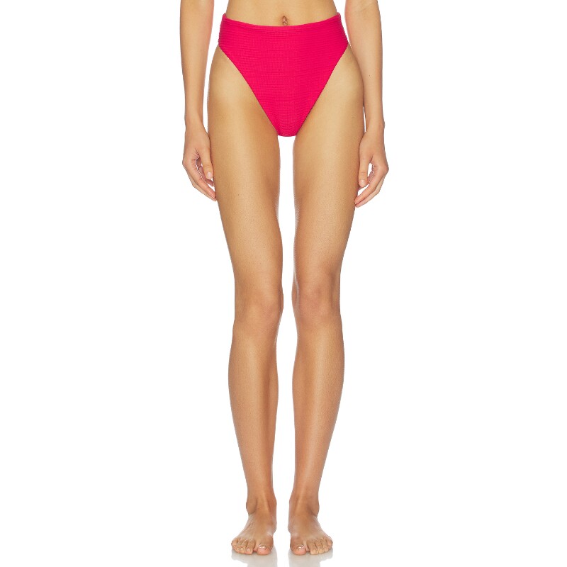Vix Swimwear辣妹风玫红色高腰高腰比基尼内裤海边度假REVOLVE