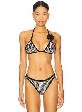 DEVON WINDSOR NASH 比基尼文胸上衣 黑色 y2k辣妹风 REVOLVE小众