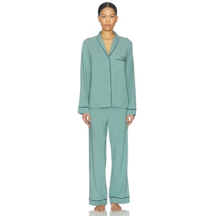 绿色REVOLVE小众新款 LUNYA 睡衣套装