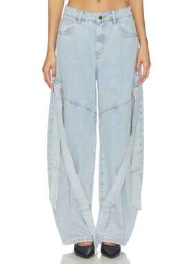 LIONESS OFFSHORE 牛仔裤 蓝色REVOLVE小众新款