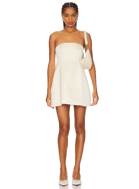 [春季新品]WeWoreWhat Strapless Peplum Mini DressREVOLVE小众