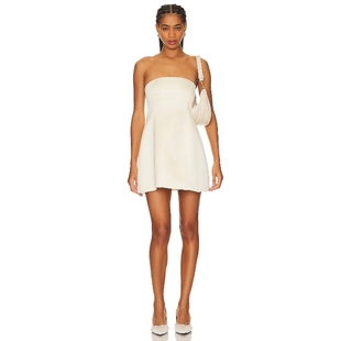 WeWoreWhat 新品 Strapless Peplum DressREVOLVE小众 Mini 冬季