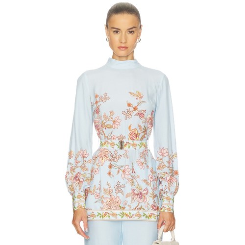 HEMANT AND NANDITA TOP 上装 Baby Blue y2k辣妹风REVOLVE小众新