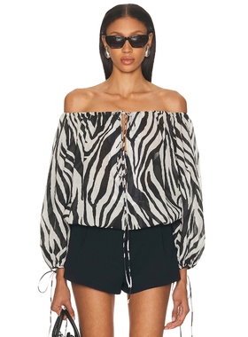 [冬季新品]The Andamane WILMA 上装 黑色REVOLVE小众新款