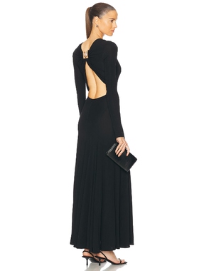 Christopher Esber 针织连衣裙保暖黑色REVOLVE小众新款