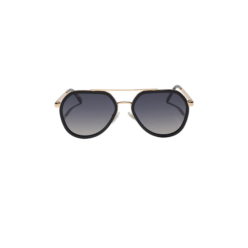 DIFF EYEWEAR黑色太阳眼镜飞行员框型酷飒风墨镜早秋新品REVOLVE