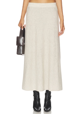 Lisa Yang TORIE 长款针织半身裙 裸色REVOLVE小众新款
