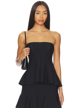 Casona LA LINDA 上装 黑色 y2k辣妹风REVOLVE小众新款