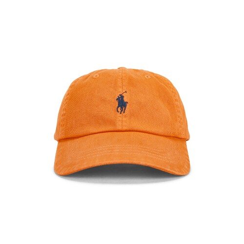 Polo Ralph Lauren橙色水洗小马刺绣休闲棒球帽帽子休闲REVOLVE