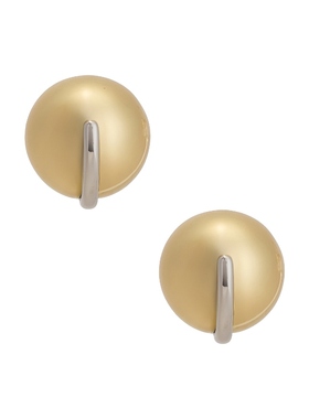 Demarson JANE 铆钉耳饰 金属金色REVOLVE小众新款