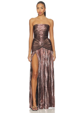 [冬季新品]retrofete AELITA 裙子 淡紫色 性感礼服REVOLVE小众