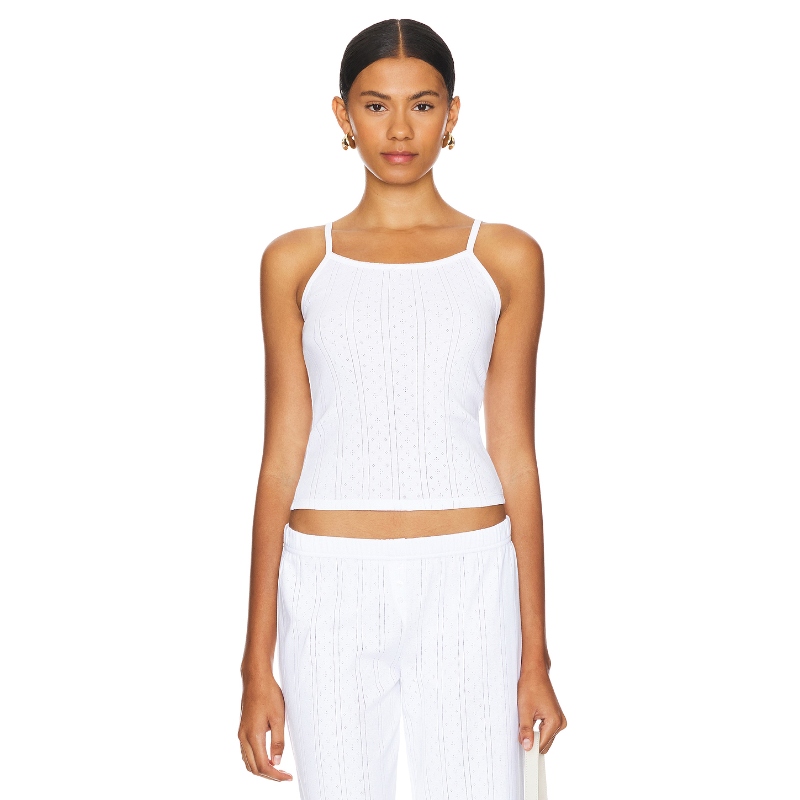 Cou Cou Intimates THE REGULAR PICOT 背心上装 白色REVOLVE小众