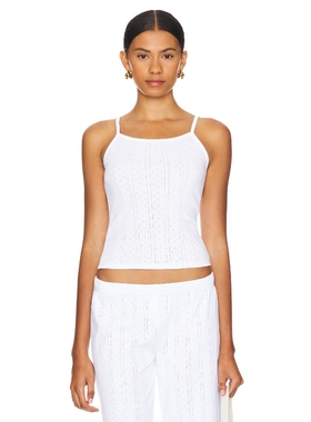 Cou Cou Intimates THE REGULAR PICOT 背心上装 白色REVOLVE小众