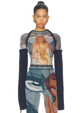 Ottolinger 上装 蓝色，绿色 y2k辣妹风REVOLVE小众新款