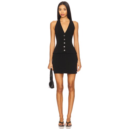 [夏季新品]Lovers and Friends ISABELLE 连衣裙 黑色REVOLVE小众