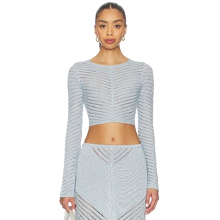 金属质感长袖 RAYA 上衣 Baby DEVON BlueREVOLVE小众新款 WINDSOR