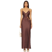 性感镂空长裙简约裙子REVOLVE小众新款 LIONESS 吊带连衣裙修身